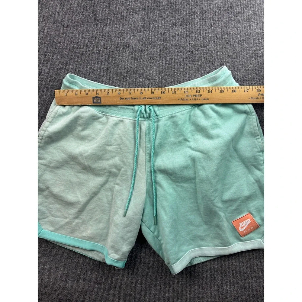 Jordan Fleece Shorts Mens Large Mint Green Jumpman Colorblock Athletic 7in